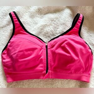 VSX Vibrant Pink Zip-Front Sports Bra 34B
